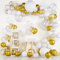 BAZADER Gold Weiß Luftballons Girlande Kit, 127 Stück Silber Metallischen Gold White Ballons mit Konfetti Ballon für Babyparty Geburtstag Hochzeit Dekoration Jubiläum