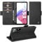 Giyer für Samsung Galaxy A53 5G Hülle mit Panzerglas Schutzfolie, Handyhülle Galaxy A53 5G Standfunktion Kartenfach Brieftasche Premium Leder Schutzhülle Case Cover Stoßfest Flip Case Schwarz