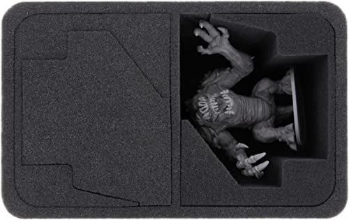 HSMECN100BO 100 mm Half-Size Schaumstoff mit 2 Fächern und Inlay kompatibel mit Rancor