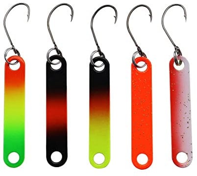 VGOL 5 Stück Forellenköder Sticks Angeln Forellen Stick Löffel Set Forellen Angelköder Kupfer Forellenköder Angelzubehör für Süßwasser Salzwasser