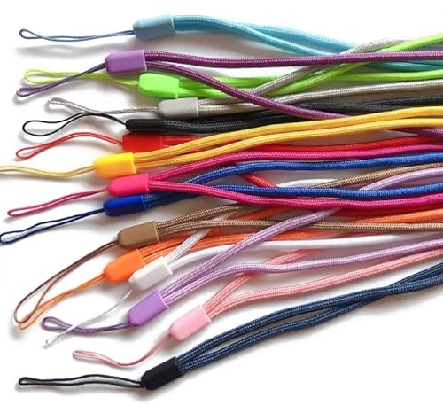 24x Bänder für Schnapsgläser, Schlüssel, Kordel, Keycard, Ausweis, 80cm viele Farben (bunt)