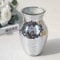 Silberne Vase für Blumen – Mosaik-Glasvase für Dekoration, Discovasen für Mode, Zuhause, Tischdekoration, Hochzeitsblumenarrangeme