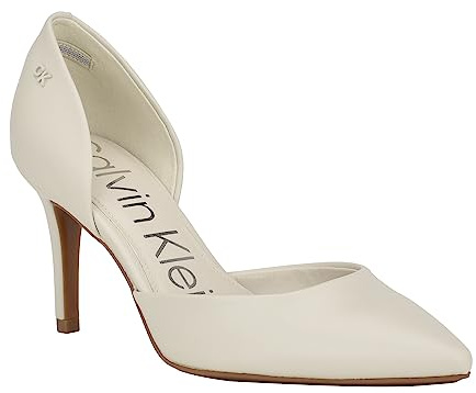 Calvin Klein Women's Gloria Pump, Milk 152, 5