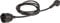 Meister Alargador de contacto con protección de contacto, conector extraplano, cable de 2 m, color negro, IP20 para interiores, acoplamiento con protección táctil, alargador Schuko con conector plano,