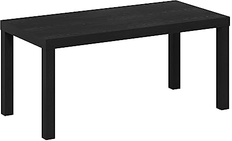 Furinno Classic Simple Coffee Table for Living Room, Black