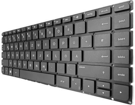 T-ProTek DEUTSCHE - Tastatur Schwarz Ohne Rahmen mit Beleuchtung kompatibel für HP Pavilion 14-ab000