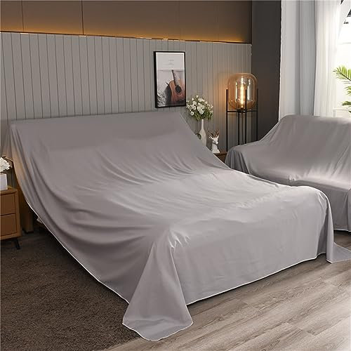 Highdi Staubschutz Abdeckung Möbel, Bett Staubschutz Möbel Möbelbezug Staubschutzhülle Protector für Bett Sofa Möbel für Abdeckungen im Innen- & Außenbereich (2.4x2m,Mittelgrau)