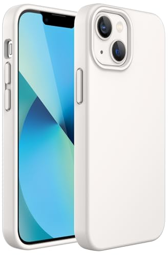 JETech Silikon Hülle für iPhone 13 6,1 Zoll, Ganzkörperschutz handyhülle mit Seidig-Weicher Berühren, Stoßfeste Hülle mit Mikrofaser-Futter (Polarstern)