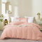 Boqingzhu Bettwäsche 135x200cm Rosa Pink Uni Weich Angenehm Microfaser Bettwäsche Set Bettbezug und Kissenbezug 80x80 cm mit Reißverschluss