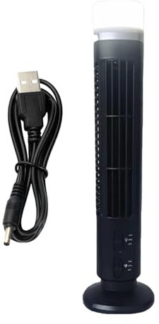 Ventiladores de torre de colores | Ventiladores de torre alimentados por USB | Ventilador de refrigeración de verano, ventilador de torre de 2 ajustes de velocidad, ventilador de oficina alimentado