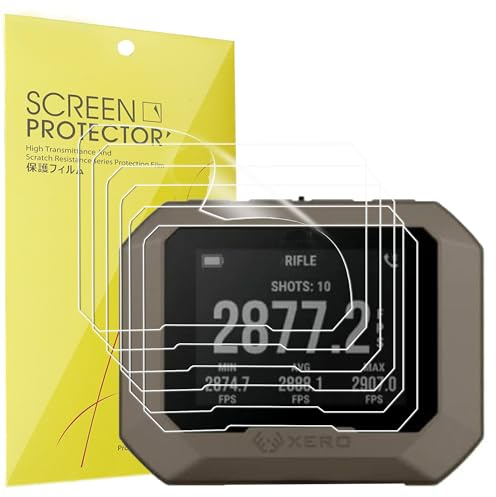Blueshaweu Displayschutzfolie für Gar min Xero C1 Pro Chronograph – blasenfrei, hohe Auflösung, hochwertig, transparent, weich, TPU, 6 Stück