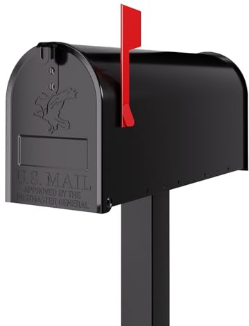 Amerikanischer Briefkasten US Mailbox in Schwarz