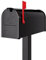 Amerikanischer Briefkasten US Mailbox in Schwarz
