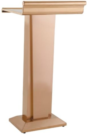 SFQEVHRZ Stehpulte, Podien aus Edelstahl for Konzertmoderatoren, Stehpulte for Konferenzpräsentationen im Büro, Rednerpulte for Empfangsarbeitsplätze im Auditorium(Rose Gold)