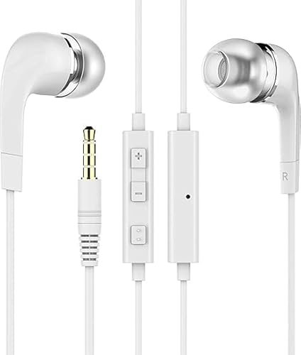 Earphones Wired In-Ear headphones wired Earbuds 3.5mm Jack headphones Noise Isolating Earbuds With Microphone remote contro Compatible with iPhone IPad Samsung HUAWEI Android Tablets and More device