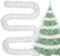Lametta Weihnachtsbaum Weiß 4X 3M Girlande Weihnachten Lametta Ø 9 cm,Glänzend Weihnachtsgirlanden Tannengirlande Weihnachtsbaumschmuck Weiß Weihnachtsdeko Christbaumschmuck Girlande