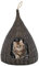 Homgoday Mobili Katzenkorb Kissen grau 40 x 60 cm Teepee Weide Natur,