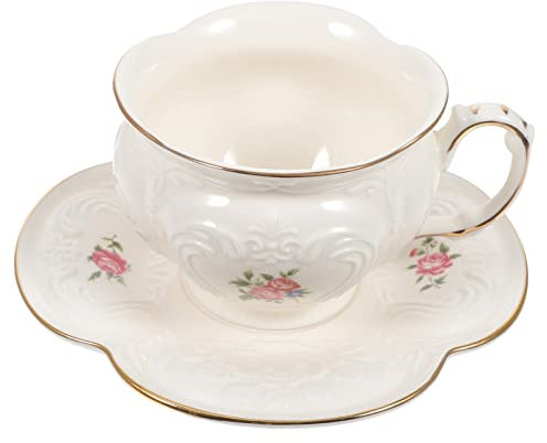 SHOWERORO Taza y Platillo De Café Europeo Tarde Casa o Restaurante Vajilla Para Cocina