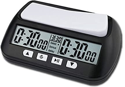 Tidyard Schachuhr, 3-in-1 tragbare professionelle Mehrzweck-Schachuhr Digitaler Schach-Timer Spieltimer elektronische Brettspiel Spiel Timer Chess Digital Timer Brettspiel Uhr