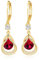 Gold Ohrringe Geburtsstein hängend ohrringe 14K gold hängend gold ohrringe Feine Schmuckstücke Geburtstagsgeschenke für Frauen(Gold Juli)