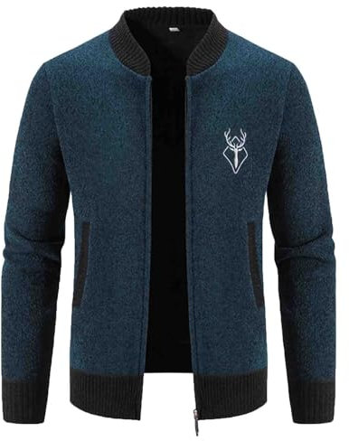 Oktoberfest Jacke Herren Pullover Mit Reißverschluss - Wolljacke Hemd Strickjacke Für Outfit Business Winterpullover Cardigan Lang