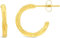 ARS-ARGENTI Creolen Ohrringe Damen Mädchen Sterling Silber 925 Gold 18K - hypoallergen (Luxuriöse dezente Creolen im Swirl-Design RUBY Edelstahl 18K vergoldet 16x2mm)