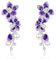 Orecchini a forma di orchidea S925 in argento Sterling con fiori e orchidee, Standard, Argento sterling, Nessuna pietra preziosa