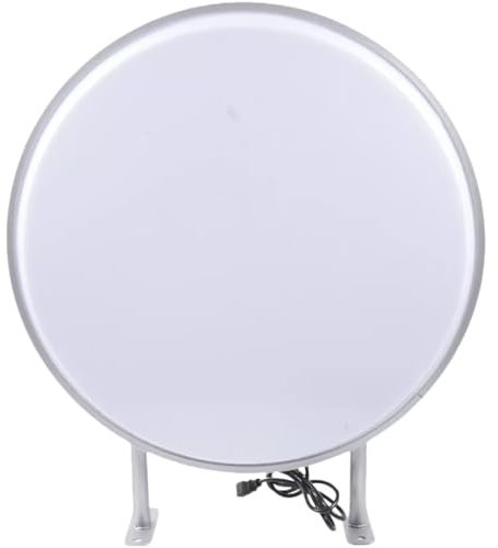 KorrosionsbestäNdig Leuchtkasten Rund Doppelseitiges Beleuchtetes Werbeschild Werbetafel Led Doppelseitig Leuchtreklame Nasenschild Lichtwerbung Wasserdicht Sign Board Acryl Lampenschirm 220V