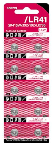 FGDTREE 10 Teile LR41 Alkaline Knopfbatterien 1 5 V Ersatz AG3/192/GP192A/LR736/V3GA Für Verschiedene Elektronische Geräte
