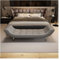 Leder gepolstertes Schlafsofa mit Schuhaufbewahrung Modernes Bett Ottoman Sofa für Wohnzimmer oder Esszimmer (Grau 1,5 m)