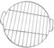 GLFLOW Runder Grillrost aus Edelstahl, tragbares Camping-Grillnetz, Grillrost mit Griff, 30, 35, 40 cm (35 cm)