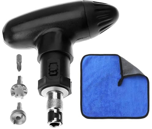 FeiFanChoice Golf Wrench Tool, Durable Golf Spike Removal Tool Kit Universal Cleat Wrench Remover and Abs Handle with Shoe Towel for Golf Accessories