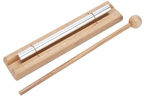 Single-Tone Orff Chime Bar Instrument with Mallet - Wooden Base Percussion for Music Education, Meditation & Sound Healing