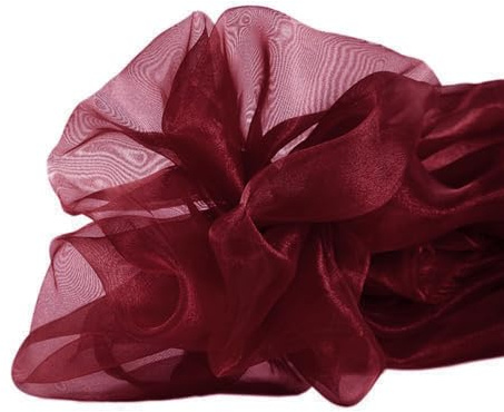Vayliro 3m Organza Stoffe Breit 150 cm Organzastoff Meterware Stoffe zum Nähen Bekleidungsstoffe Dekostoff für DIY Handwerk Hochzeit Party Weihnachten Tischdecken Kleidungsdekoration,Weinrot