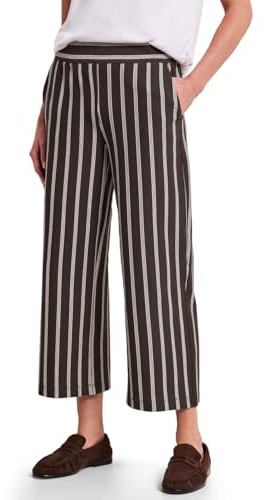 Street One Damen Wide Leg Hoseim Casual Fit mit Streifen 3818142