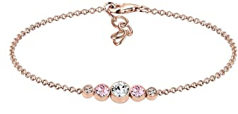 Elli Armband Damen Basic Kristalle in 925 Sterling Silber Rosé vergoldet