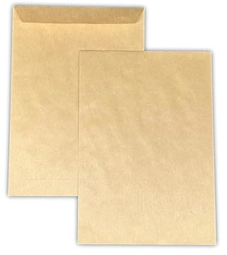 10 große A4 Umschlag Mail Beutel - C4 BROWN 90g Papierformat 229 x 324 mm