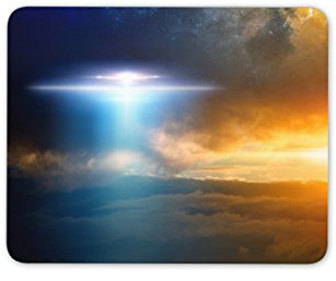 Destination Vinyl Ltd Cool UFO Alien Mouse Mat Pad - Aliens Solar System Space Fun Gift Computer #8853