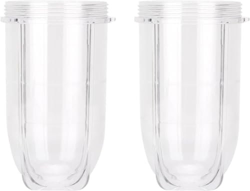 2 PCS Replacement Cups For Magic Bullet Replacement Parts 16OZ Blender Cups Jar compatible with 250W Magic Bullet MB1001 Series Juicer Mixer