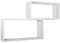 MODULARREDO | BIS RETTANGOLO BISLUNGO Set di 2 Mensole da Muro, Pensile Bagno, Mensola da Parete, Scaffale da Parete, Rovere Imperiale, 70x35 p20 cm e 60x30 p20 cm - Made in Italy