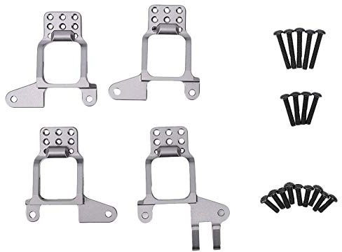 Tbest RC Shock Tower-Halterung, 4-teilige Metall-Stoßdämpferhalterung für Stoßdämpfer vorne/hinten für TRX4 1/10 RC Crawler