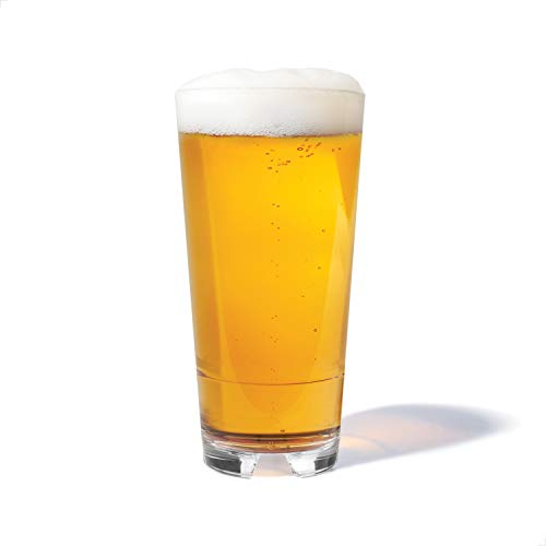 TOSSWARE Reserve Stapelkühler, 590 ml, Premium-Qualität, Tritan, spülmaschinenfest und hitzebeständig, unzerbrechliche Kunststoff-Biergläser, transparent
