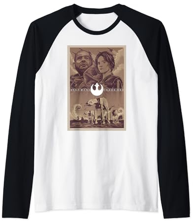 Star Wars Rogue One Group Shot Poster Raglan Baseball Tee