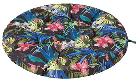 Schaukelkissen Kissen für Hängeschaukel von typ Storchennest, Schaukelauflagen Schaukelpolster Schaukelkissen Hängeschaukel Hängenest Ruhe Freizeit Bunte bläter 92x92 cm