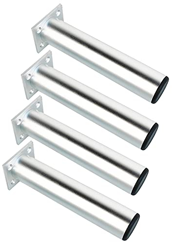 Qrity 200mm Höhe Möbel Beine Schrankfüße Aluminiumlegierung Küchenfüße Sofa Füße Metall Tischbeine