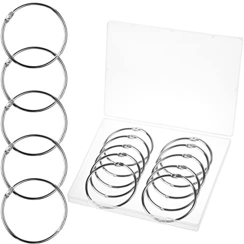 Mr. Pen- Loose Leaf Binder Rings, 3 Inch, 10 Pack, Metal Rings, Book Rings, Paper Rings, Metal Rings for Index Cards, Flash Card Rings, Notebook Rings, Large Key Rings, Book Binder Rings