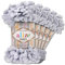 Alize 5 x 100 g Puffy Wolle Chenille Schlaufenwolle Häkeln und Stricken ohne Hilfsmittel Kleidung Accesoire Decken Teppiche (416 | Hellgrau)
