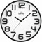 MPM Quality Neotric Design Kunstoff Wanduhr, 3D arabische Ziffern, Weiß/Schwarz, Quarz-Uhrwerk Sweep, modern, Analog Wand Uhr, Wanddeko, Dekoration Wohnzimmer, Küche, Büro, Schlafzimmer, ∅ 300x42 mm