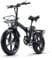 CEAYA Electric Bikes for Adults 20 Electric Folding Bike Fat Tyre E bike with 48V20AH Lithium Battery,Dual Disc Disc,8 Speed Gears