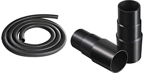 HDYS Manguera roscada para aspiradora de 3 metros con 2 piezas de adaptador de manguera de aspiradora universal
